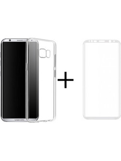 Remax Crystal 3D Προστατευτικό Γυαλί + Θήκη για Samsung Galaxy S8 Plus Λευκό 52304