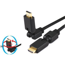 Καλώδιο HDMI 1.4 Rotating HDMI Male to HDMI Male 1.8m Black 04.001.0231