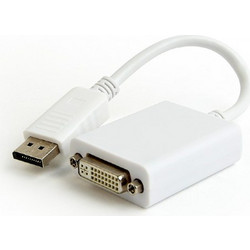 Cablexpert DisplayPort v.1.2 to Dual-Link DVI adapter cable white A-DPM-DVIF-03-W