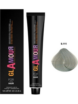 Glamour Professional Permanent Hair Color Cream 9.111 Cold Very Light Ash Blonde Μόνιμη Βαφή Μαλλιών 120ml