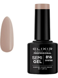 Elixir Semigel 816 Oyster Ημιμόνιμο Βερνίκι Νυχιών 8ml