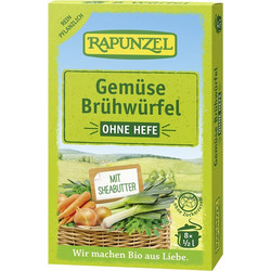 Κύβοι Λαχανικών χωρίς μαγιά Rapunzel (8τχμ) 80g ΒΙΟ