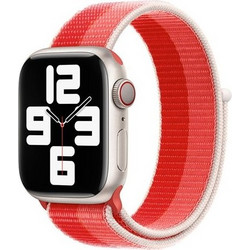 Devia Nylon Braided Two tone Λουράκι Υφασμάτινο Peony (Apple Watch 42 / 44 / 45mm)
