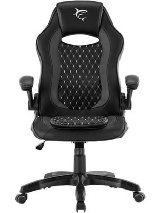 White Shark Nyx Καρέκλα Gaming Υφασμάτινη με Ρυθμιζόμενα Μπράτσα Μαύρη