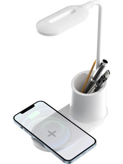 Φωτιστικό Γραφείου LED Fontastic (261831) με Ασύρματο Φορτιστή - Λευκό 261831
