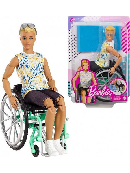 Mattel Barbie Ken Fashionistas με Αναπηρικό Αμαξίδιο GWX93