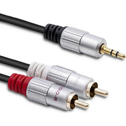 Qoltec Cable 2xRCA Mini Jack 35mm