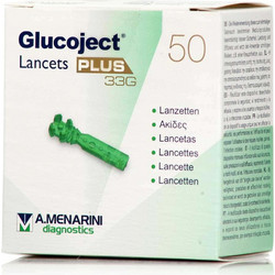 Menarini Glucoject Plus Σκαρφιστήρες Μέτρησης Σακχάρου 50τμχ
