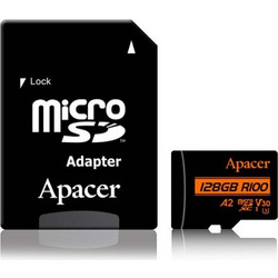 Apacer R100 microSDXC 128GB Class 10 U3 V30 UHS-I A2 + Adapter
