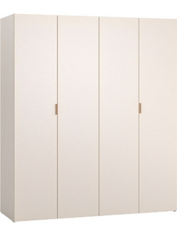 PoliHome Τετράφυλλη Ντουλάπα Ρούχων You Fresh Μπεζ 180x57x206cm 162686269