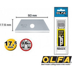 Olfa RSKB-2 Ανταλλακτική λάμα τραπεζοειδης 5τεμ