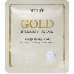 Petitfee Hydrogel Gold Sheet Μάσκα Προσώπου για Ενυδάτωση με Υαλουρονικό Αλόη & Κολλαγόνο 1τμχ