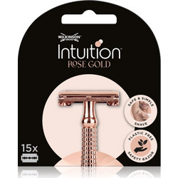 Wilkinson Sword Intuition Double Edge Rose Gold Ανταλλακτικές Λεπίδες 15τμχ