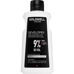 Goldwell System Cream Developer Lotion Οξυζενέ Μαλλιών 9% 30Vol 1lt