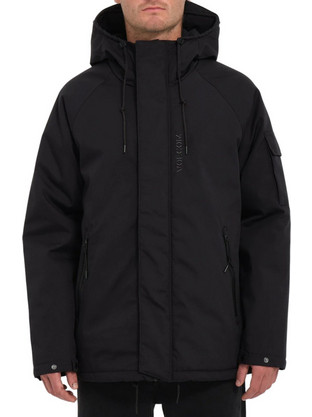 Volcom Stoke Stone Ανδρικό Μπουφάν Χειμωνιάτικο Παρκά Μαύρο A1732302-BLK