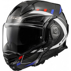 LS2 FF901 Advant X Carbon Future II White Blue Red Κράνος Μηχανής Flip-Up 1550gr