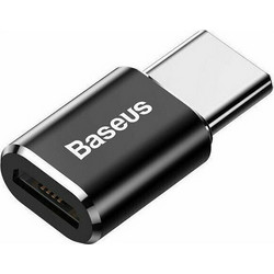 Baseus Adapter micro USB Female to USB-C Male Black (CAMOTG-01)