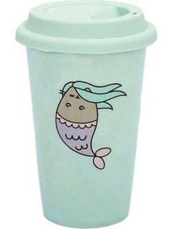 Pusheen Mermaid Κούπα Κεραμική με Καπάκι (PUSHTVMIR)