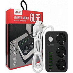 Πολύπριζο και Φορτιστής με 6 θύρες USB ForHome 701039 - For Home