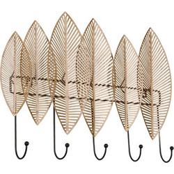 Κρεμάστρα Τοίχου Palma 2100179 44x6x47cm Gold-Black Mirrors & More Μέταλλο