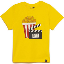 AKO Παιδικό T-Shirt Κοντομάνικο Κίτρινο 23-3356106-13