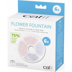 CATIT - Water Softening Filter Triple Action 6pcs - 7850363 - Pet Supplies