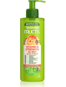 Garnier Fructis Vitamin & Strength 10 in 1 Leave In Conditioner Κρέμα για Ψαλίδα για Ταλαιπωρημένα Μαλλιά 400ml