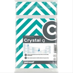 Crystal G20 Κόλλα Υαλότουβλων Λευκή 5Κg Bauer