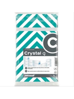Crystal G20 Κόλλα Υαλότουβλων Λευκή 5Κg Bauer