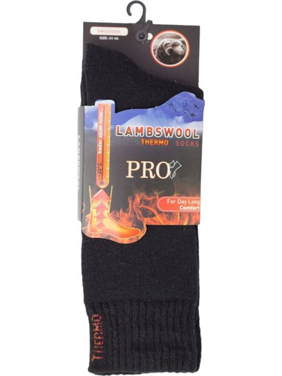 Κάλτσα ισοθερμική ανδρική Pro Insulated Thermal Socks PR19601-Μαύρο