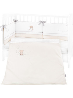 KikkaBoo Dream Big Σετ Κούνιας 70x140cm Beige 3τμχ