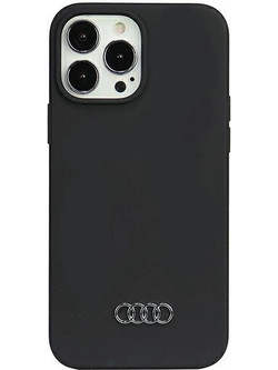 Audi Silicone Case iPhone 13 Pro Max 6.7" black/black hardcase AU-LSRIP13PM-Q3/D1-BK