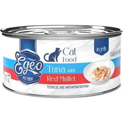 Egeo Pet Food Adult Grain Free with Tuna & Red Mullet in Jelly 85gr