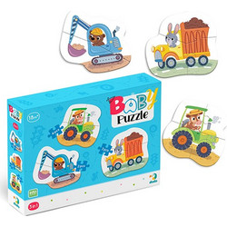 Παιδικό Puzzle Dodo 3 In 1 Μέσα Μεταφοράς 2 + 2 + 3 Κομμάτια