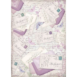 Ριζόχαρτο Decoupage Stamperia A4 Provence letters