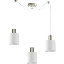 Home Lighting Κρεμαστό Φωτιστικό Οροφής Τρίφωτο E27 Λευκό SE21-NM-4-NM3-SH1 77-8416