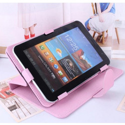 Folding Leather Case Cover for 7'' Android Tablet Pink