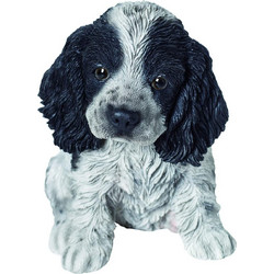 Vivid Arts ΔΙΑΚΟΣΜΗΤΙΚΟ ΟΜΟΙΩΜΑ ΣΚΥΛΟΥ Real Life Cocker Spaniel Puppy Black/white 17cm
