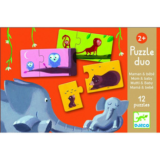 Παιδικό Puzzle Djeco Μαμά & Παιδί 2x12 Κομμάτια 08157
