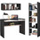 HomeMarkt Σετ Γραφείο Ξύλινο με Βιβλιοθήκη 118x58x80cm HM11776.13