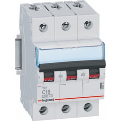 Αυτόματη Ασφάλεια 16Α C 3Π 6kA Tx3 403545 Legrand 403545