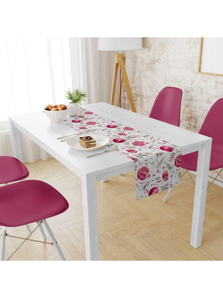 ΤΡΑΒΕΡΣΑ ΑΛΕΚΙΑΣΤΗ 40X180 Pomegranate 458 White Cott/Pol 70/30