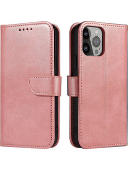 Wallet Case with Stand for iPhone 15 Pro Max Magnet Case - Pink