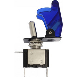 Διακόπτης Αεροπορικού Τύπου On - Off 2 Pins 12V XM-W11054-1 Μπλε