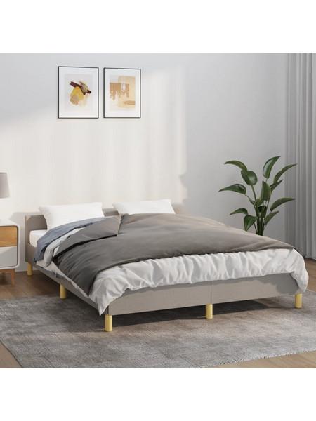 vidaXL Κουβέρτα Βαρύτητας με Κάλυμμα Γκρι 150x200 εκ. 11 κ. Υφασμάτινη 350829
