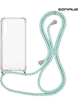 Sonique Armor Clear Θήκη Σιλικόνης με Κορδόνι (Honor 20 / Nova 5T) Rainbow Βεραμάν