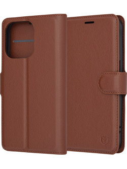 Techsuit Leather Folio - θήκη για Apple iPhone 15 Pro - Καφέ