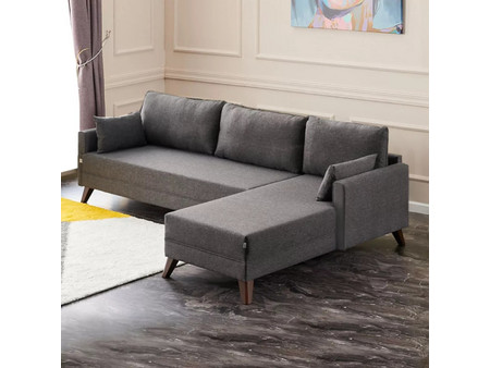 Megapap Bella Γωνιακός Καναπές Δεξιά Γωνία Ανθρακί 275x165x85cm PRGP043-0031,4