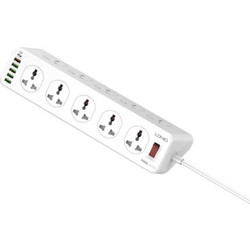 LDNIO SC10610 EU Universal Πολύπριζο 2M καλώδιο Άσπρο
