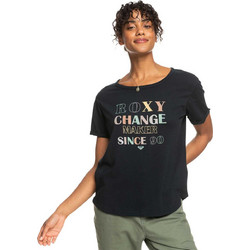 ROXY Κοντομάνικη Μπλούζα OCEAN AFTER BLACK γυναίκες